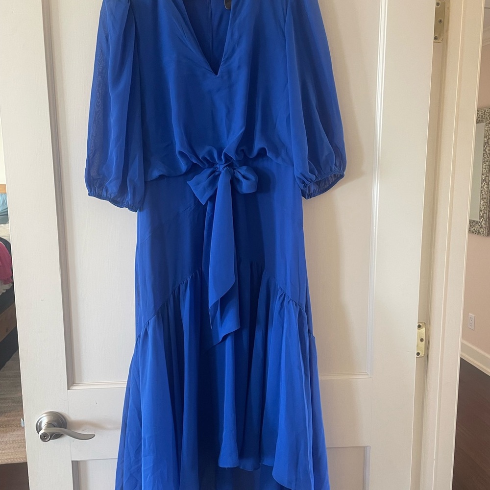 Taylor Blue High Low Dress